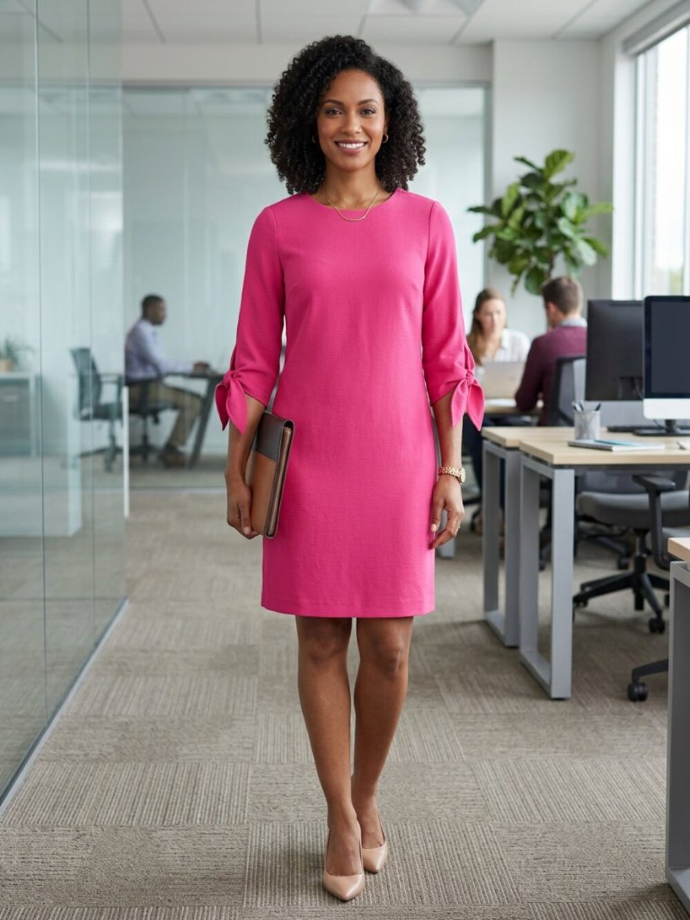 Appleseed's Fuchsia Dress - Size 4 Petite